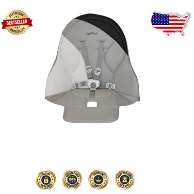 Easy-Clean Grey High Chair Cover with Seat Belt for Siesta & Prima Pappa Zero 3