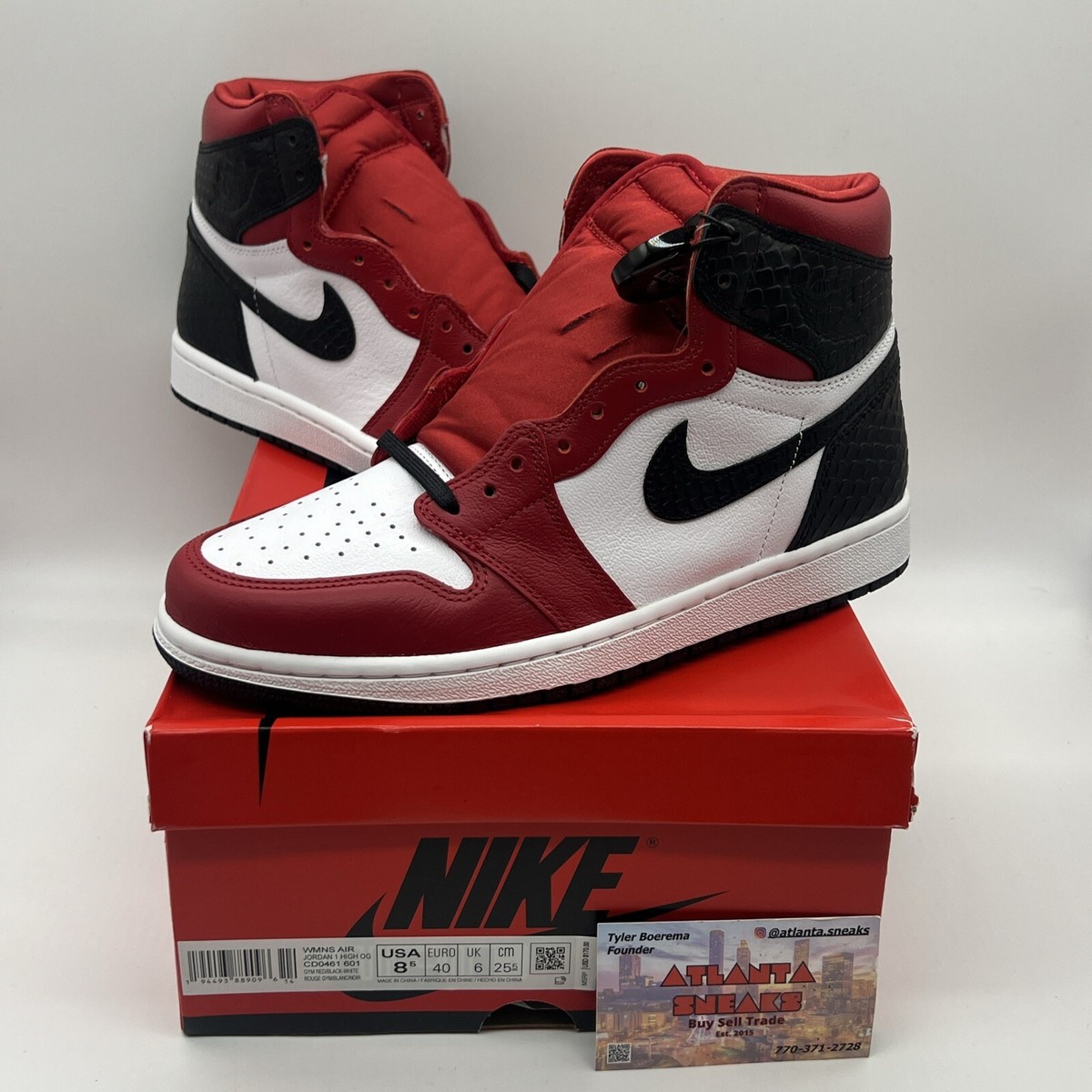 Size 8.5- Jordan 1 Retro High OG Satin Red 2020 Brand New Og All