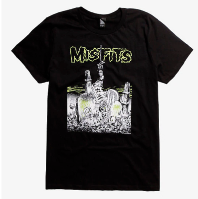 Misfits GRAVEYARD FEAST PUSHEAD Punk Rock T-Shirt NWT Licensed