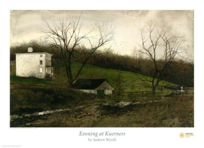 WYETH AT KUERNERS アンドリュー・ワイエス Evening at Kuerners by Andrew Wyeth Art Print Landscape Offset