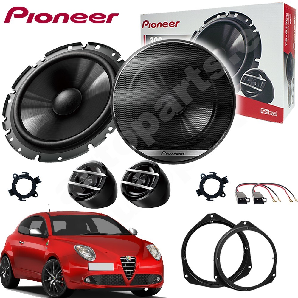 Sistema Audio Pioneer TS-G170C per Alfa Romeo Giulia - Kit 4 Vie