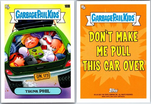Garbage Pail Kids GPK Go On Vacation Don't Make Me Pull Car Over Trunk PHIL 10b