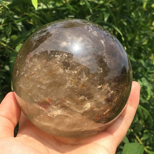 3.6LB Natural Smoky citrine Sphere Ball Quartz Crystal Reiki Healing -0 - Picture 4 of 9