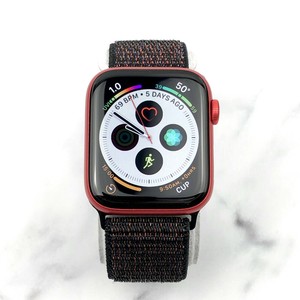 Apple Watch Series 6 44 mm Red Aluminum with Black Nylon Loop (GPS)  190199833012 | eBay