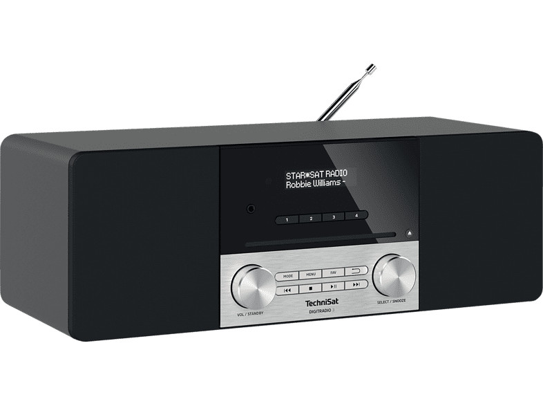 Technisat Digitradio 3 Dab+ Radio, Dab+, Bluetooth, Schwarz/silber