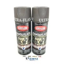 KRYLON 4292-2 PACK BROWN Camouflage Non-Reflective Ultra-Flat Finish Spray Paint