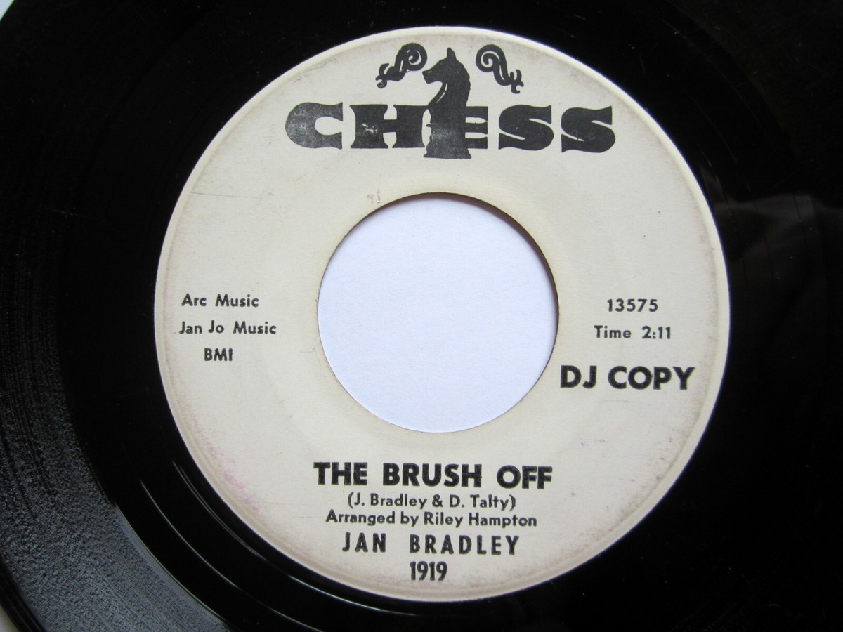 JAN BRADLEY 45 I'm Over You the Brush Off CHESS Promo doowop