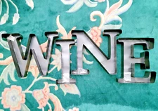 Wine Cork Keepsake Saver & Holder Monogram, plus Wall Mount Kit "WINE"