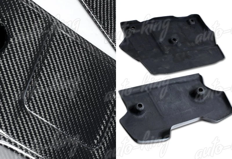 FOR 09-16 NISSAN 370Z Z34 2-PIECE LIGHT-WEIGHT REAL CARBON FIBER ENGINE COVER - Image 2 of 3