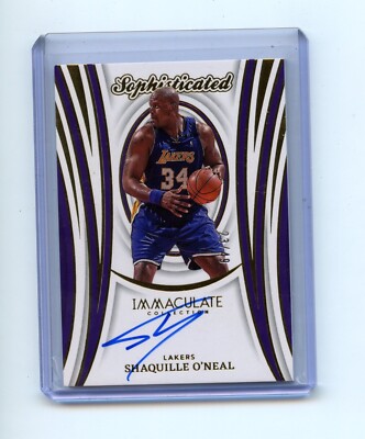 Shaquille O'Neal 2023-24 Panini Immaculate Sophisticated Auto #/49