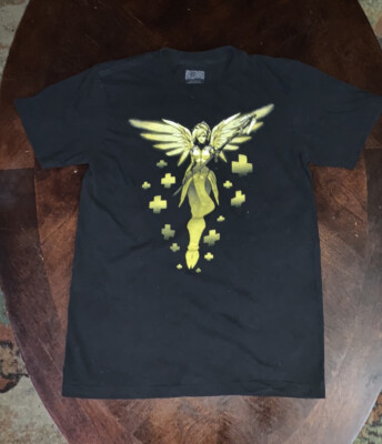 Black Overwatch Mercy Healer T-shirt