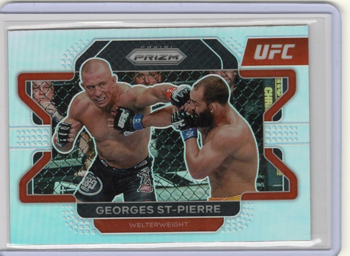 2022 Panini Prizm UFC Georges St-Pierre Silver Prizm #61 Welterweight