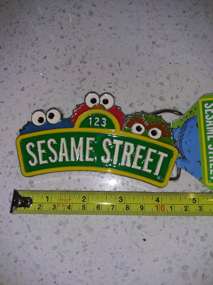 Sesame Street Sign And Face Belt Buckle [Apparel] NEW  - Image 4 of 4