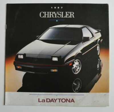 CHRYSLER DAYTONA 1987 dealer brochure - French - Canada