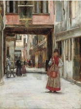 high quality oil painting handpainted on canvas " Fetching Water "