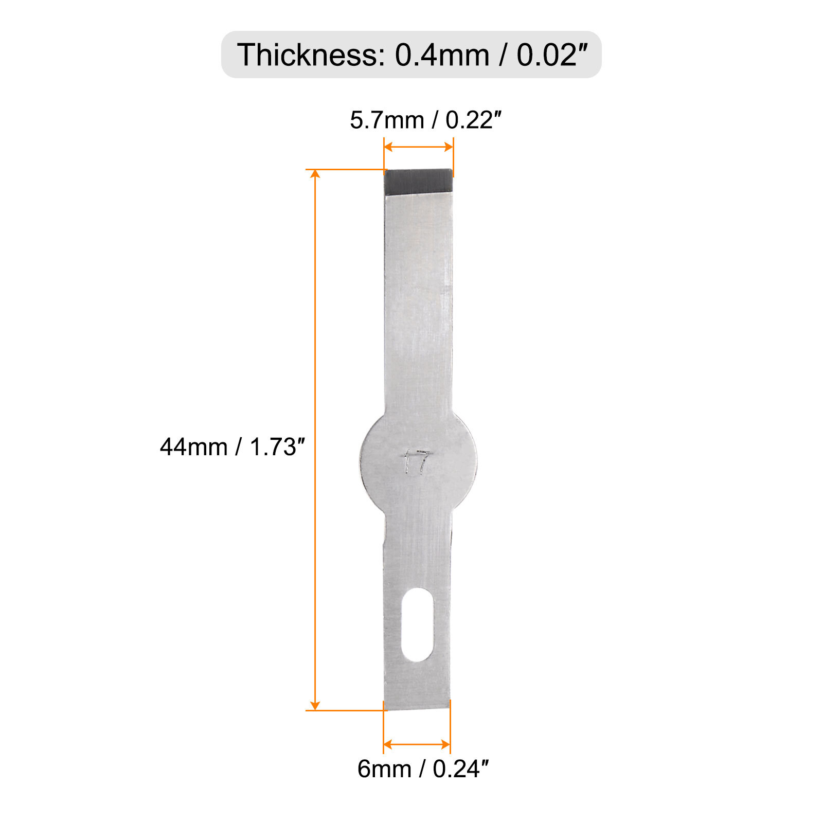 100pcs Exacto Knife Blades 17 Hobby Knife Replacement Blades Refills