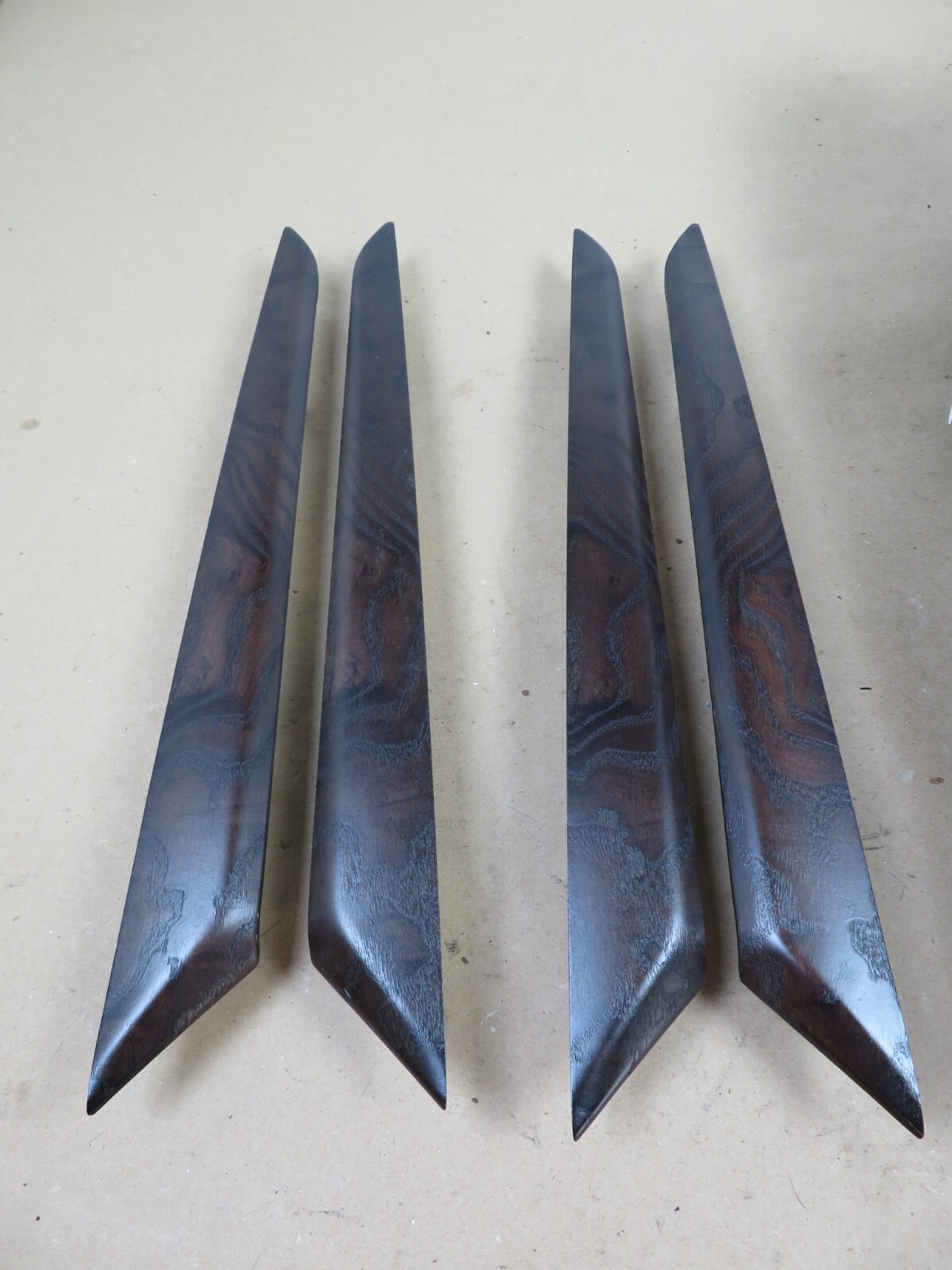 2014-2017 MASERATI GHIBLI CONSOLE SHIFTER TRIM W/ DOOR MOLDING WOOD SET OEM