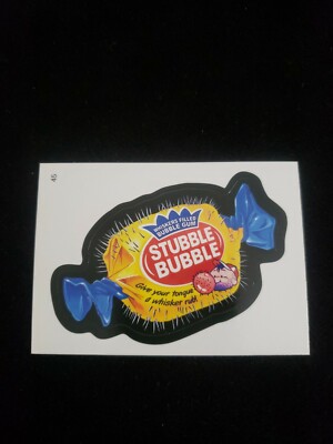STUBBLE BUBBLE #45 Topps Wacky Packages 2006 All New Series 4 ANS4