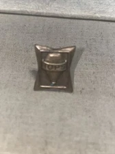 Vintage TOPS Sweet Scotch Snuff PIn Coppertone Metal Top Advertising Premium