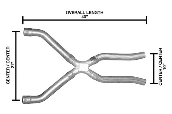 For Chevy Malibu 1978-1983 Pypes X-Pipe Kit - Image 2 of 3