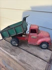 Vintage 1950s Tonka Toys Mound Minn. Red & Green Dump Truck All original