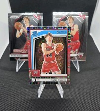 3 Card - 2024-25 Donruss - Rated Rookie Matas Buzelis #240 Disco & Prizm #12 RC