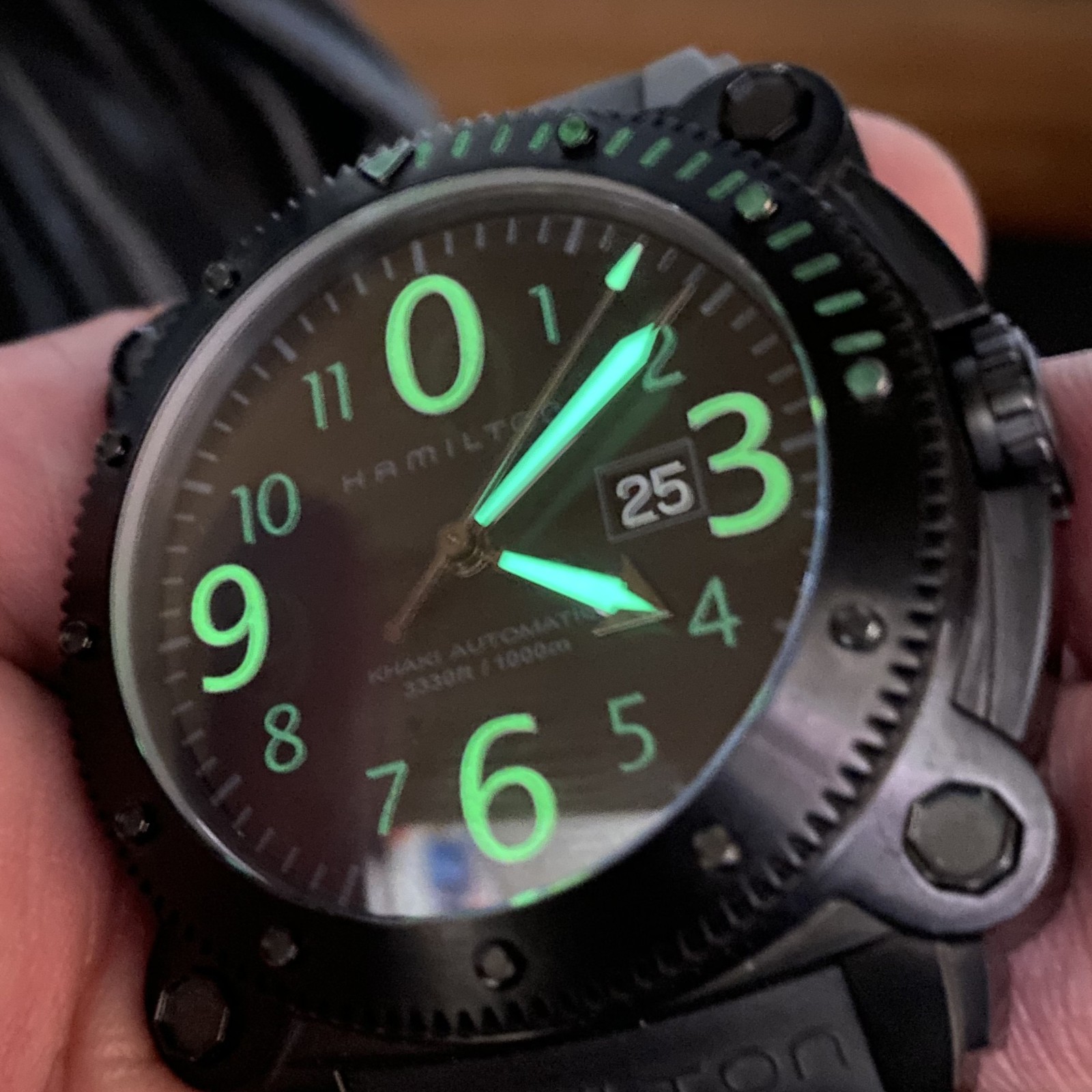 Hamilton Khaki BeLOWZERO Automatic 1000m Black PV… - image 21