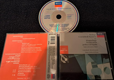 RODRIGO Concierto de Aranjuez FALLA El Amor Brujo '91 cd West German full silver