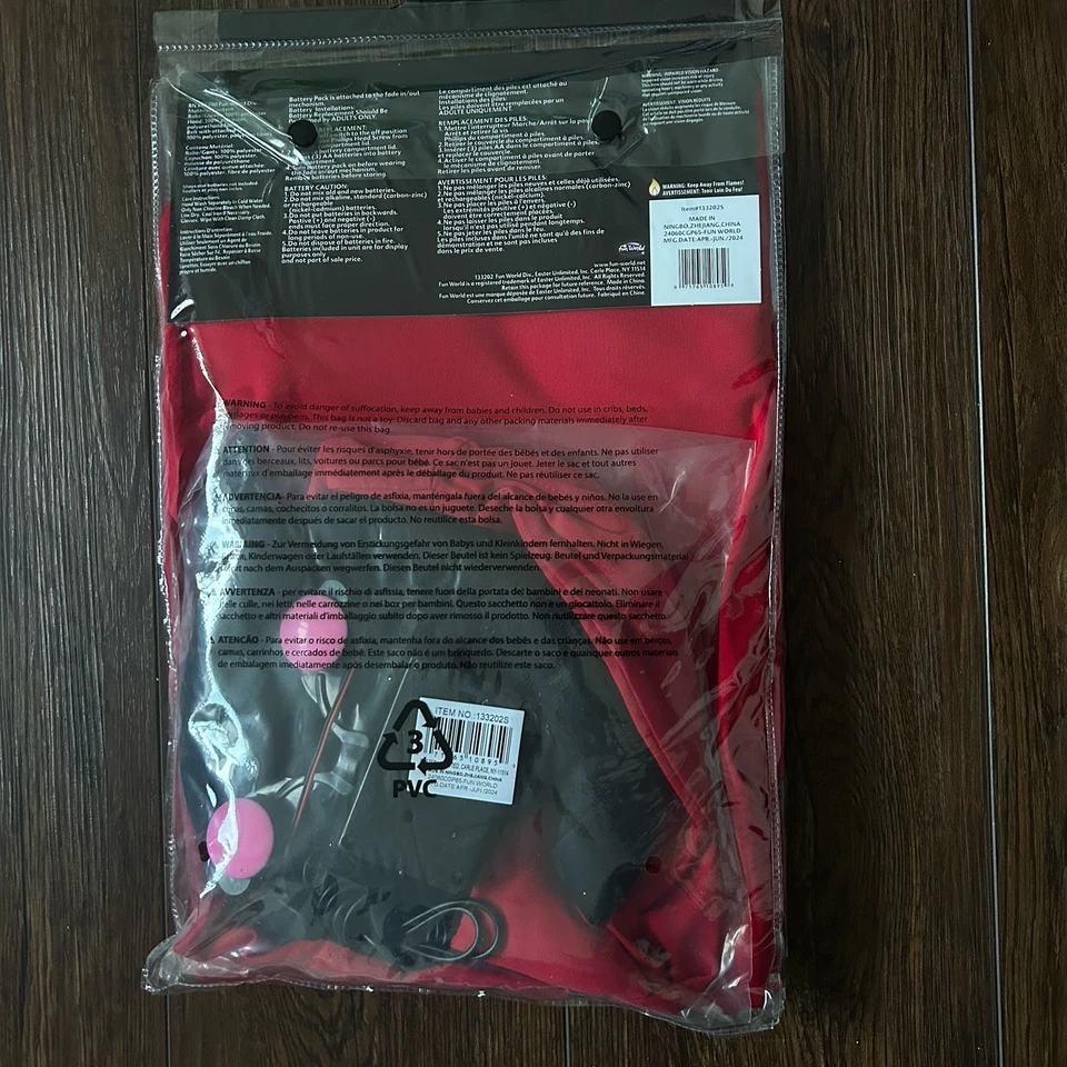 Disfraz de Halloween Diablo Infantil Desvanecerse In/Out Iluminar Ojos Capa Roja Pequeña 4/6 Foto 2 de 4