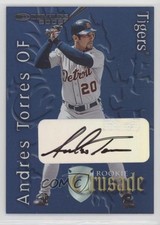 2002 Donruss The Rookies Crusade Auto 57/500 Andres Torres #RC-4 Auto no9