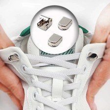 No Tie Elastic Shoelaces for Adults Kids Tieless Flat Stretch Laces w/ Locks New
