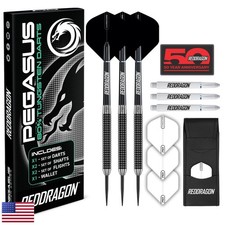 RED DRAGON Pegasus 25g Steel Tip Darts 80 Tungsten Original