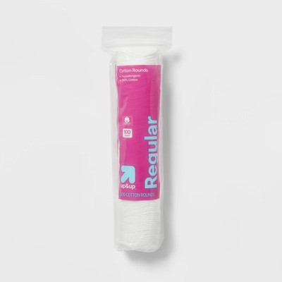 Basic Cotton Rounds Nail Polish and Makeup Remover Pads - 100ct