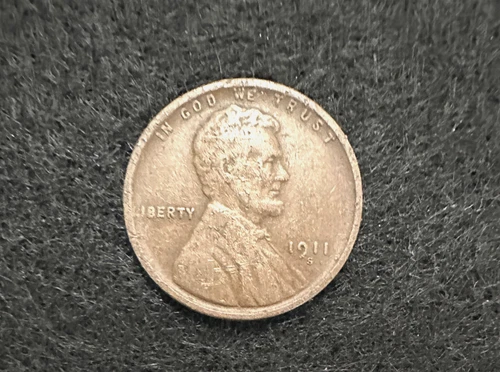 1911-S Lincoln Wheat Cent BN · Fine · Key Date San Francisco Mint