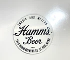 Hamm’s Beer Porcelain Vintage Enamel Sign Theo Hamm Brewing Co Breweriana 6x6