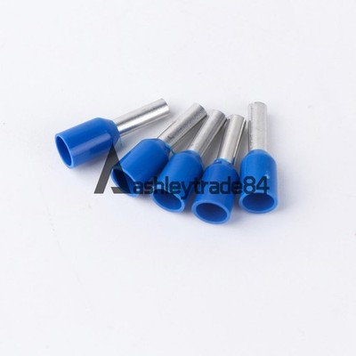 50 Pcs Wire Crimp Connector Terminal Insulated Ferrule   E2508 14AWG 2.5mm2 &ex