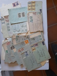 Alte Briefmarken Fotos Postkarten Konvolut Nachlass Dachbodenfund