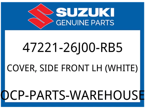 COVER, SIDE FRONT LH (WHITE)
