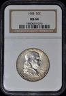 1958 Franklin Half Dollar 50C NGC MS64