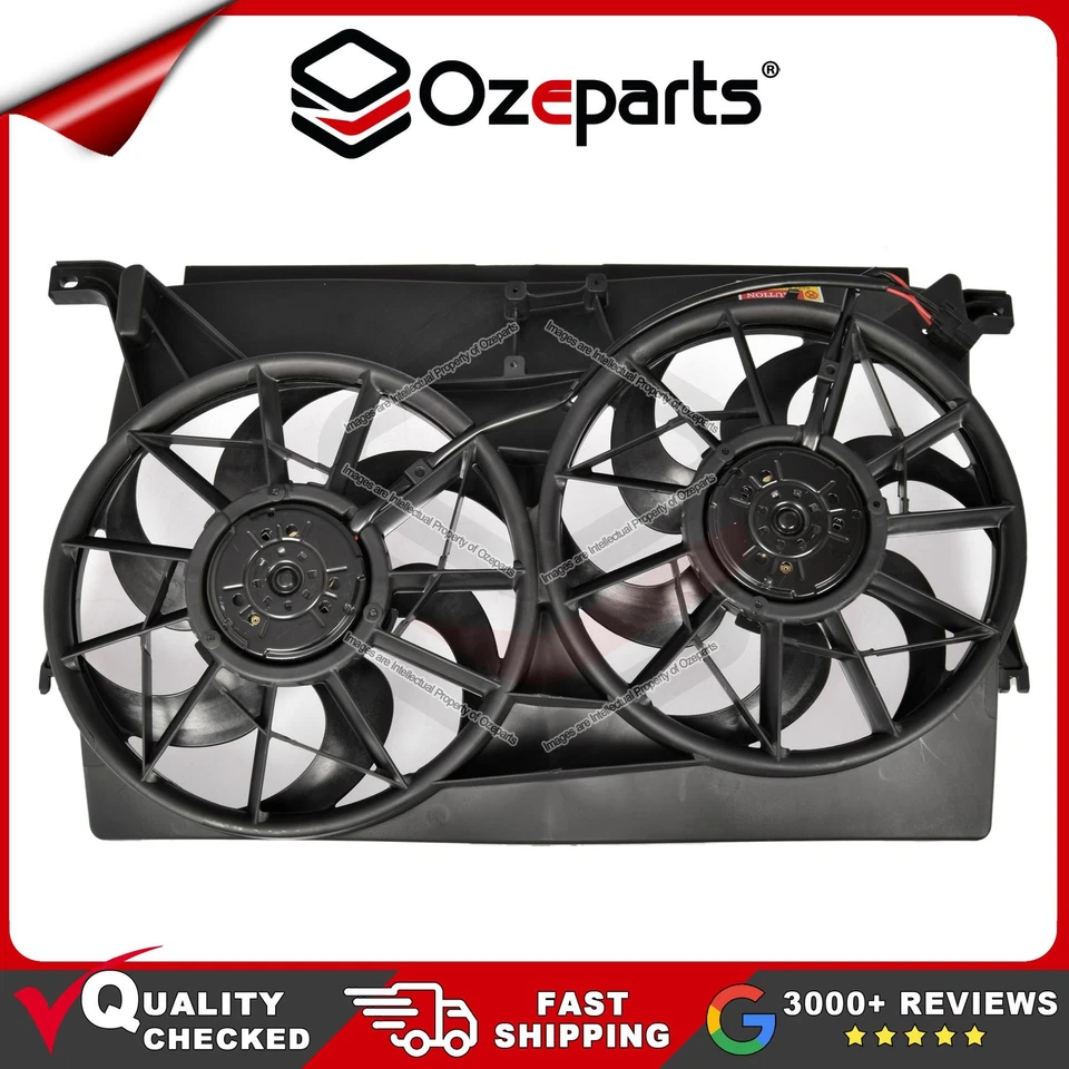 Dual Twin Thermo Radiator Fan With Motor For Ford Fairlane Fairmont BA BF 02~08 - Image 3 of 4