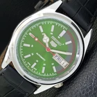 REFURBISHED SEIKO 5 AUTOMATIC 6309A VINTAGE JAPAN MENS GREEN WATCH a441141-1