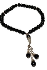Handmade Tasbih Muslim Prayer Beads Black Color  Beads Handmade Dhikr Misbaha