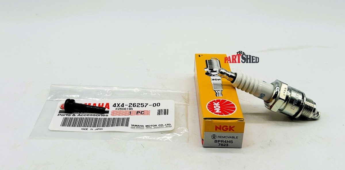 OEM Yamaha PW50 Y-Zinger Throttle Stopper Screw and Spark Plug Kit