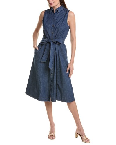 Anne Klein Denim Shirtdress Women's Blue 6