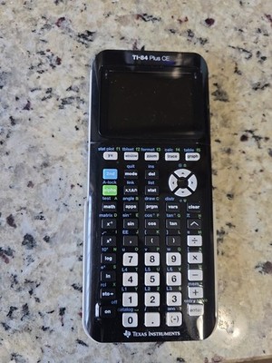 Texas Instruments TI-84 Plus CE Graphing Calculator - Black Excellent Condition