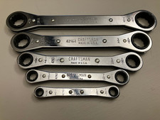 Craftsman Ratchet Wrench Set 5pc 10 sockets 1/4" - 13/16" w/Holder made in USA
