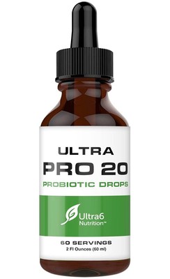 Ultra6 Nutrition Probiotics for Women, Men and Kids - 20 Strain Liquid Probio...
