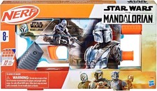 Nerf Star Wars The Mandalorian Dart Blaster, 12 Elite Darts, Internal Clip-NEW