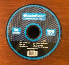 100Ft Speaker Wire 14 Gauge Awg True Spec And Soft Touch Cable Blue/Black
