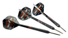 Harley-Davidson 3 Pack Revolution Steel Tip 22 gr. Darts, Black Tungsten Barrels